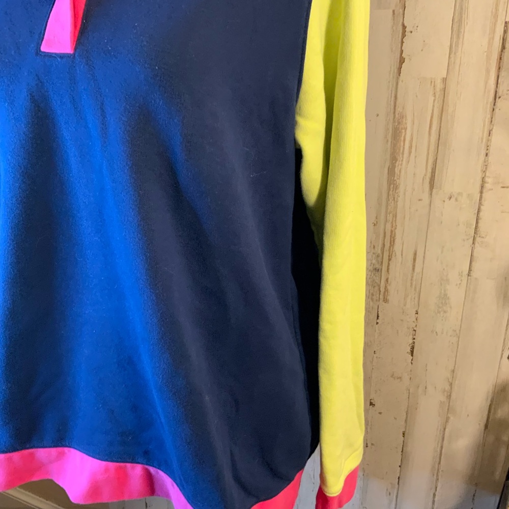 Lands’ End Block Color Hoodie. Size Large. Vintag… - image 3